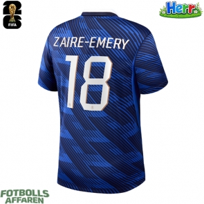 Frankrike Warren Zaire-Emery #18 Hemmatröja VM 2026 Kortärmad